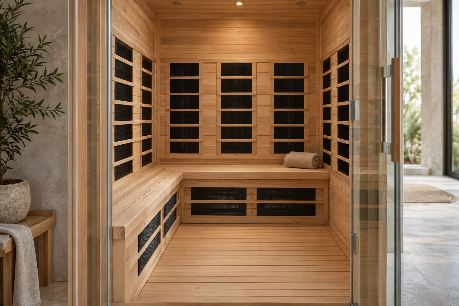 Infrared sauna — illustrative design example